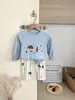 Conjunto de Ropa de Casa Sin Costuras DeRong Otoño e Invierno para Niños [10A Antibacteriano] Conjunto de Dos Piezas de Top y Pantalones de Otoño para Niños y Niñas