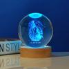Bola de cristal doze constelações luz noturna luminosa série cura dos sonhos menina de Virgem amigas criativas presente de aniversário