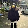 Jaqueta de Algodão com Gola Grande de Pelo para Homens e Mulheres, Outono e Inverno Quente Esportiva Casual Americana High Street Jaqueta Puffer de Casal Tendência