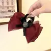 Presilha de Cabelo de Rede com Laço Super Fada Novo Estilo Versátil Grampo para Parte de Trás da Cabeça Grampo de Cabelo Presilha de Tubarão Acessórios de Cabelo