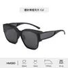 Nuevas Gafas de Sol Polarizadas de Alta Definición con Montura Grande para Graduación, Gafas de Sol Cuadradas Unisex, Estilo Popular para Conducir, Venta al por Mayor