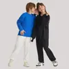 Traje para niños LVLV algodón pesado camiseta de manga larga primavera y otoño camiseta interior de algodón rizado pantalones deportivos de algodón traje moda