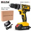 Taladro de Impacto Recargable Batería de Litio Taladro de Pistola de Alta Potencia Juego de Taladro Eléctrico para Uso Doméstico Destornillador Eléctrico Portátil Especial