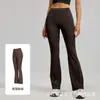 Pantalones Acampanados de Cintura Alta Levanta Glúteos, Pantalones de Yoga Micro-Acampanados con Sensación de Segunda Piel, Pantalones Deportivos de Fitness para Pilates para Mujer, Novedad Primavera 2026