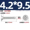 Tornillos Autorroscantes Avellanados Gb846 Acero Inoxidable 304 Cabeza Plana Phillips Tornillos para Madera Extendidos M2.9M3.5M4.2M5.5