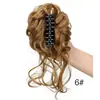 Peluca de Estilo Europeo y Americano con Moño de Bigotes de Dragón, Lazo para el Cabello con Pinza de Garra para Mujer, Herramienta Naturalmente Voluminosa para Recogidos, Accesorio para Moño de Cabello en Stock