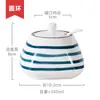 Tarro de Cerámica de Color Bajo Esmalte para Condimentos Caja de Condimentos Estilo Japonés con Cuchara Juego de Tres Piezas Recipiente para Sal Tarro para Azúcar MSG Vajilla de Cocina