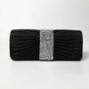 Festa de celebridade elegante cor plissada casamento mão diagonal bolsa quadrada bolsa de mão europeia e americana bolsa de ombro bolsa de jantar atacado