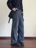 Pantalones cargo de bolsillo para hombre, colección otoño 2026, algodón puro, pierna ancha, diseño americano, nuevo estilo casual, marca de moda, corte holgado