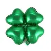 Globos de papel de aluminio de trébol de cuatro hojas de 18 pulgadas para fiestas navideñas, reuniones de cumpleaños, decoraciones de eventos, globos de papel de aluminio al por mayor