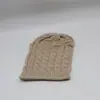 Gorro de Lana para Mujer Estilo Coreano Nuevo Estilo Europeo y Americano Gorro de Punto Peludo Moda Gorro Plegado Gorro para el Postparto de Mujer para Calentar