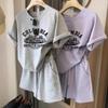 Traje Deportivo Casual para Estudiantes, Shorts Sueltos de Manga Corta con un Conjunto Completo de Trajes de Verano de Dos Piezas a la Moda para Mujer