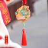 [Qian Li] Colgante de bolsita del zodiaco con bordado de animal en el cuello, accesorios Hanfu, monedero, venta al por mayor