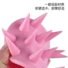 Cepillo de masaje de silicona caliente transfronterizo para champú, hogar, salón de peluquería, limpieza del cuero cabelludo, dientes largos suaves, en stock, fabricantes, venta al por mayor