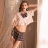 Fragancia Night Ting Ropa Interior Sexy Nueva Uniforme jk Sexy Ropa para Mujer Traje de Marinero Caliente Conjunto de Falda Plisada Falda Corta