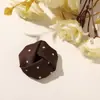 Clip para el pelo, coletero, accesorio para la cabeza, broche, accesorio floral para la ropa, de tela roja de lunares vintage, suave y favorecedor, rosa DIY