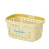 Cesta de Ducha de Plástico para Baño Cesta de Almacenamiento para Baño Hogar Hueca Cesta Escurridora de Frutas y Verduras Cesta de Baño Simple de Mano