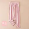 Calça Térmica Infantil para Meninas, Outono e Inverno, Alunos do Ensino Fundamental e Médio, Veludo Alemão, Meninos e Crianças Maiores, Calça de Veludo Dupla Face de Lã e Algodão, Camisetas de Segunda Pele