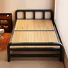 Cama plegable para adultos del fabricante, cama de madera maciza, cama pequeña plegable, individual o doble, adecuada para viviendas de alquiler, cama de tablero duro, tipo plegable