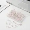 Pacote com 100 Transparente I-Nail Ouro Rosa Prata Amazon Quente Desenho Americano Unha de Pressionar Pino de Plástico