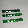 Calcedonia Verde Natural, Ágata Verde Natural Forma Octagonal Pequeña 5*7mm, Octagonal Corte Esmeralda Piedra para Accesorio de Joyería