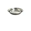 Plato multiusos de acero inoxidable 304, charola redonda para servir engrosada, ensaladera para el hogar, charola para barbacoa, plato de acero inoxidable de grado alimenticio