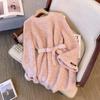 Suéter Macio Ceroso Estilo Preguiçoso Comprimento Médio Cintura Justa Feminino Outono e Inverno plus size menina gordinha Elegante Solto Cobrindo a Barriga Emagrecedor Top