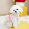 Roupas de Animal de Estimação para Cachorros Roupa de Estilo Novo para Primavera e Verão para Gatos e Cães Pequenos Como Teddy, Schnauzer, Pomerânia, Bichon, Colete Saia Patchwork
