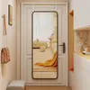 Espejo de cuerpo entero detrás de la puerta, espejo de tocador de pared, espejo de vestidor de pie montado en la pared del dormitorio del hogar