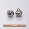 Botones Metálicos Redondos Grabados en Forma de Flor Cosidos a Mano, Botones Estilo Chino, Traje Tang, Hanfu, Estilo Antiguo, Botones Cosidos a Mano para Cheongsam, Jinda