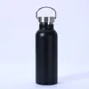 Botella Deportiva Grande de Boca Ancha Estilo Americano de Doble Capa Transfronteriza para Senderismo, Taza Térmica de Acero Inoxidable 304 para Sublimación, Botella de Agua para Exteriores