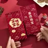 Novos Envelopes Vermelhos de Desenho Animado com Estampagem Dourada, Design de Casca Dura para Aniversário Infantil, Mês Cheio do Bebê e Envelopes Vermelhos de Lembrança de Primeiro Aniversário