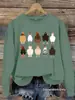 Sudadera Casual de Manga Larga con Cuello Redondo y Estampado de Pollo para Mujer, Transfronteriza Europea y Americana, Otoño e Invierno, Venta al por Mayor, Sudadera de Acción de Gracias