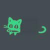 Nueva pegatina de personalidad YG22, luminosa, con forma de gato comiendo pescado, pegatina de interruptor de tres colores, decoración de pared para el hogar, autoadhesiva