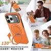 Funda para Teléfono Móvil Apple 18Promax Aplicable Transfronteriza con Soporte Giratorio y Succión Magnética Funda Protectora Anticaídas Iphone17Pm