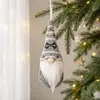 1 Pieza Decoraciones Navideñas Mingguan Creativo Colorido Tejido Hombre Viejo Sin Rostro Navideño Adorno Colgante Gnomo Colgante Decoración