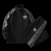 El mismo conjunto de chaqueta Adidas Trefoil para hombre de primavera y otoño, holgado, simple, casual, para deportes al aire libre y cárdigan moderno