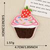 Adesivos bordados originais autocolantes sorvete doce decoração da moda patch diy para bolsa acessórios patch adesivos de tecido