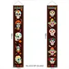 Tecido de Fundo Personalizado para Halloween Transfronteiriço Cortina de Porta Bandeira de Jardim Faixa Casal Dia dos Mortos Suprimentos para Festa em Bar Bandeira