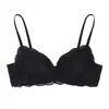 Ropa Interior Sexy Francesa para Mujeres con Pechos Pequeños, Push-Up y Aumento, Malla Fina, Sin Aros, Brasier Hueco Anti-Flacidez al Mayoreo
