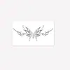 Pegatina de Tatuaje de Mariposa Espina de Súcubo Estilo Y2K, Impermeable y de Larga Duración, Pegatina de Tatuaje Realista Estilo Hot Girl para Cintura y Costado