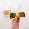 Gafas de Sol de Marco Cuadrado Nuevo Transfronterizas Tendencia Europea y Americana Moda Pu Versátiles Simples Cuadradas Fabricante Mayorista
