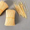 Brochetas de bambú para snacks ensartados desechables, barbacoa, olla caliente y algodón de azúcar; brochetas de bambú al por mayor para varios usos