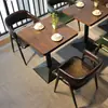 Juego de mesa y sillas de cafetería, muebles temáticos de restaurante occidental, bar y bar de cócteles, tienda de postres, tienda de té de burbujas, tienda de snacks, asientos tipo cabina y sofá