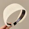 Diadema retro de corona alta para mujer, simple y elegante, diadema de ala ancha que no estrangula el cabello, accesorio para el cabello de moda estilo coreano