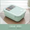 Lonchera Estilo Japonés, Comida Ligera, para Oficinistas, Compartimentos Sellados, Aptas para Microondas, Lonchera Estudiantil con Cubiertos