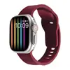 Pulseira de silicone texturizada de cor sólida para Apple Watch iWatch Ultra relógio esportivo
