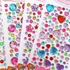 Pegatinas de Gemas para Niños Dibujos Animados Navideños Pegatinas Hechas a Mano Chica Linda 3D Pegatinas Decorativas de Recompensa Regalo