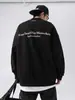 Moda Masculina Estilo Coreano y Japonés Sudadera Estampada de Moda Estilo Americano para Hombre Primavera 2025 Nueva Chaqueta Suelta Retro para Pareja Q
