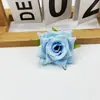 Rosa Orvalho Flor Artificial Materiais DIY Acessórios para Pente de Noiva Flor Falsa Rosa com Borda Enrolada em Estoque